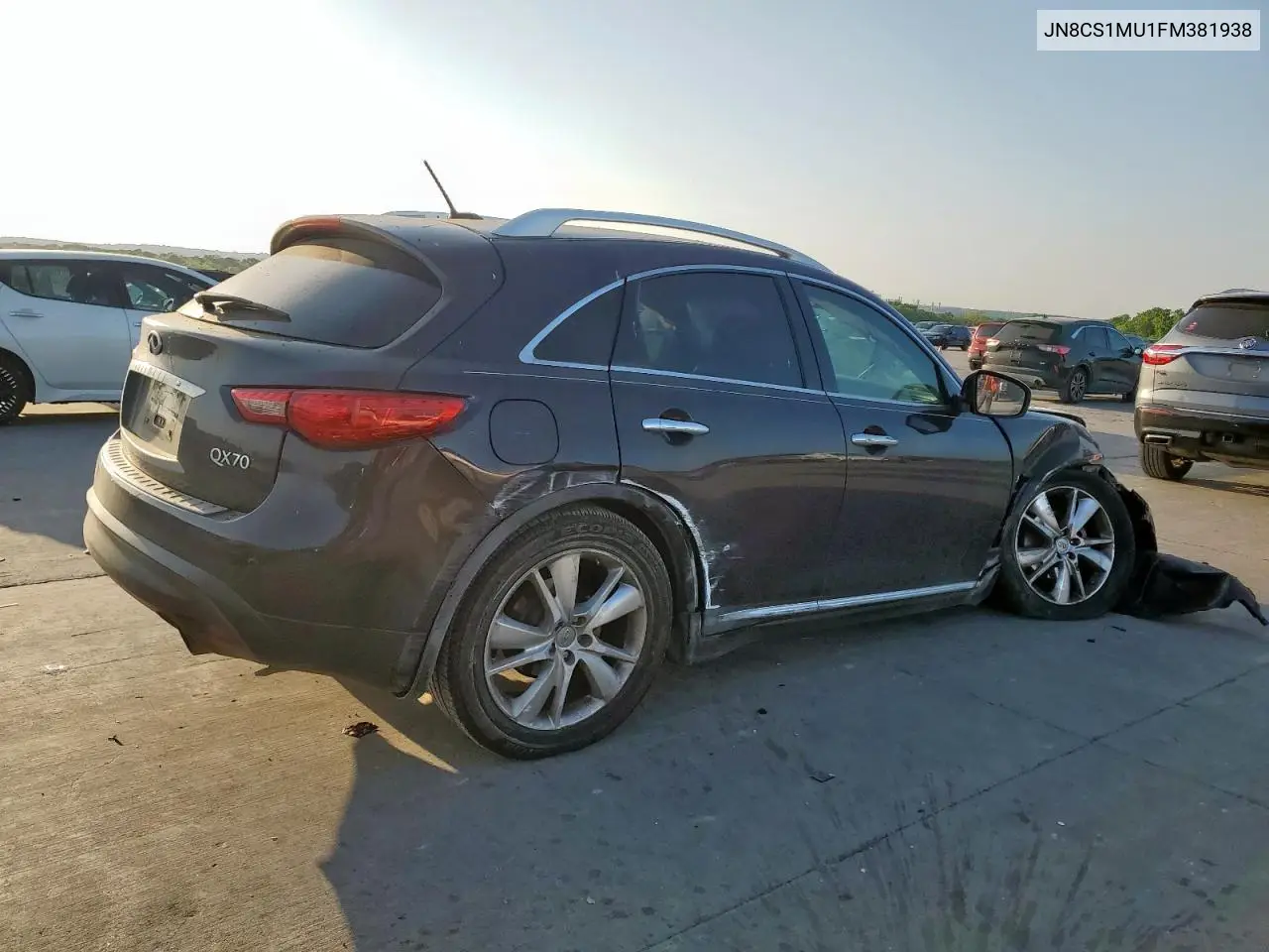 2015 Infiniti Qx70 VIN: JN8CS1MU1FM381938 Lot: 53502405