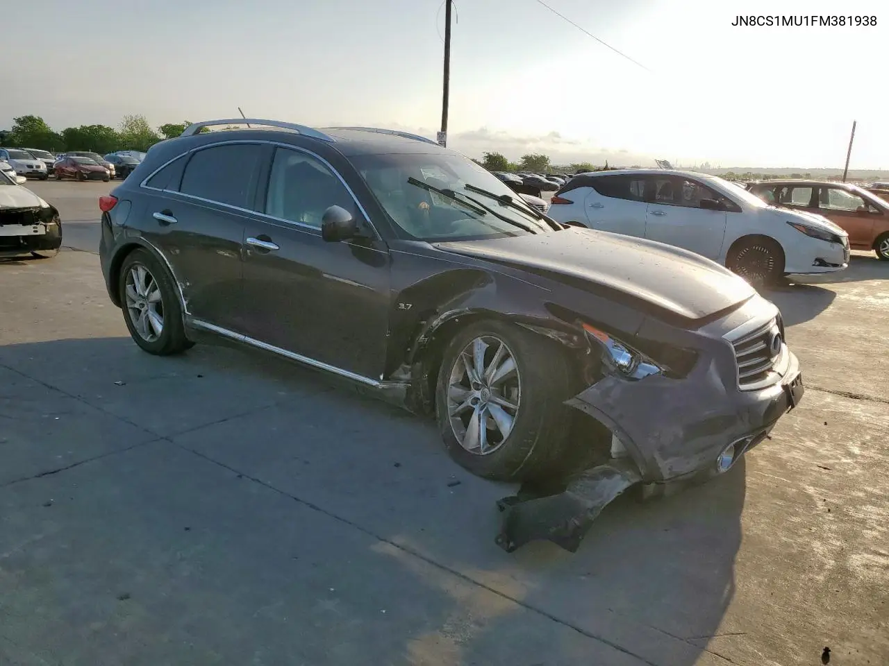 2015 Infiniti Qx70 VIN: JN8CS1MU1FM381938 Lot: 53502405
