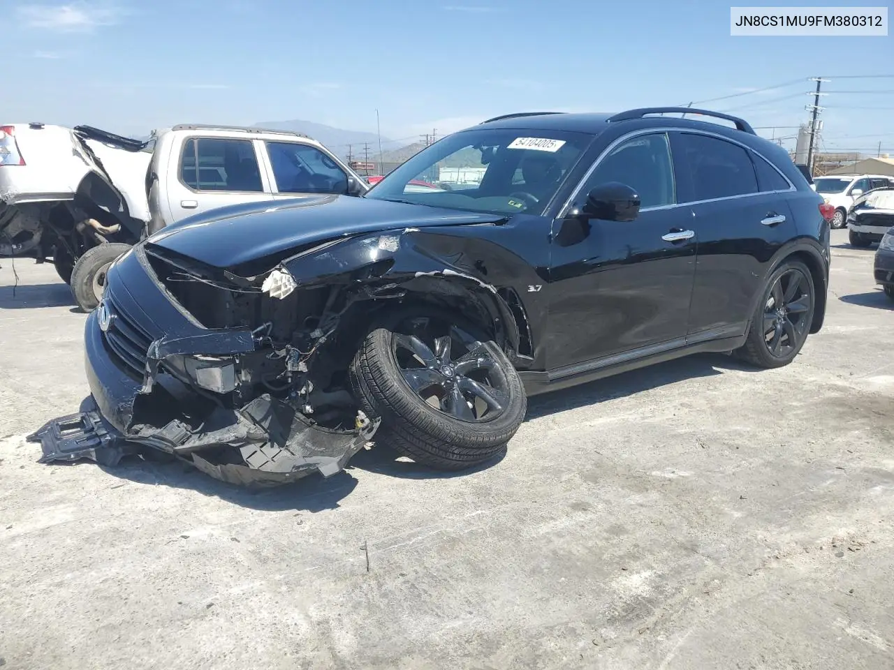 2015 Infiniti Qx70 VIN: JN8CS1MU9FM380312 Lot: 54104005