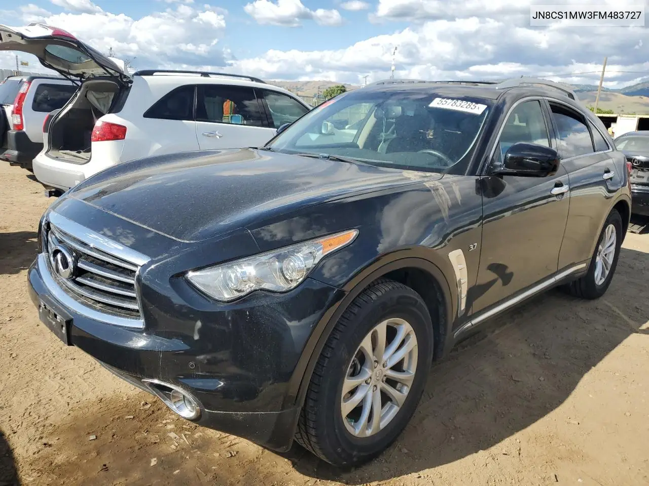 2015 Infiniti Qx70 VIN: JN8CS1MW3FM483727 Lot: 55783285