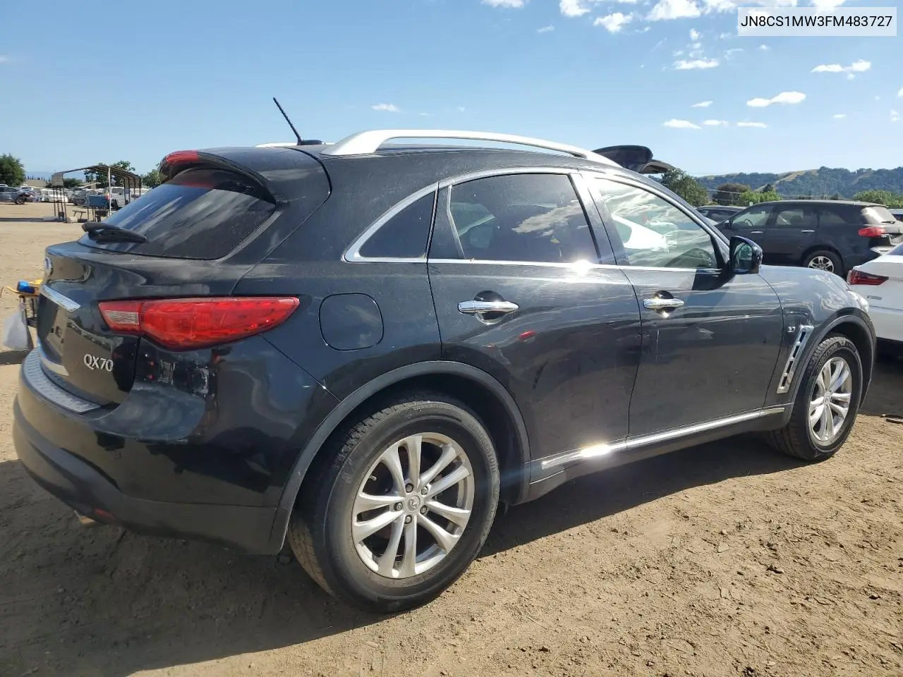 2015 Infiniti Qx70 VIN: JN8CS1MW3FM483727 Lot: 55783285