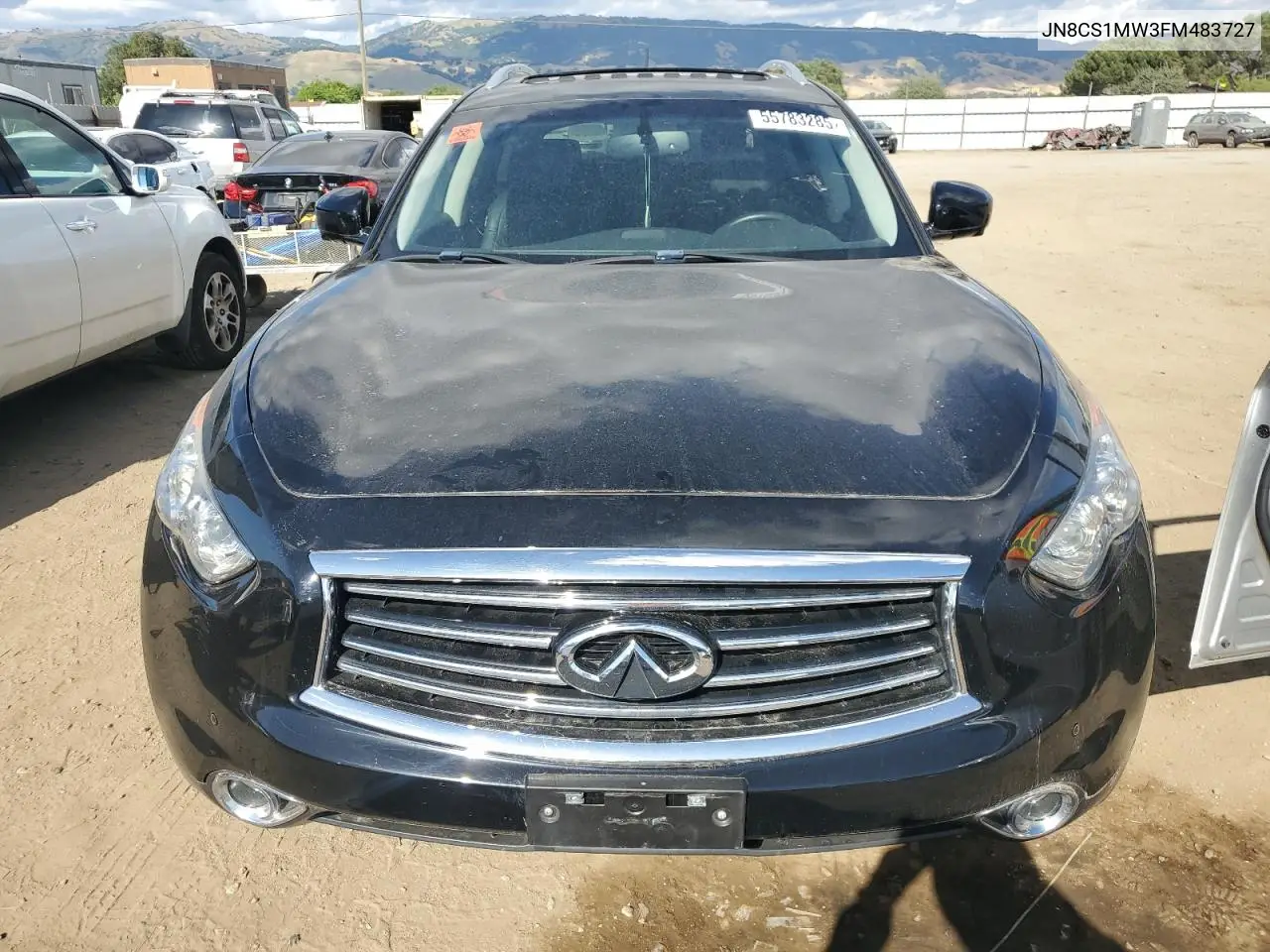 2015 Infiniti Qx70 VIN: JN8CS1MW3FM483727 Lot: 55783285