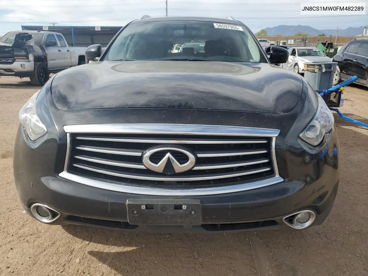 2015 Infiniti Qx70 VIN: JN8CS1MW0FM482289 Lot: 56597955