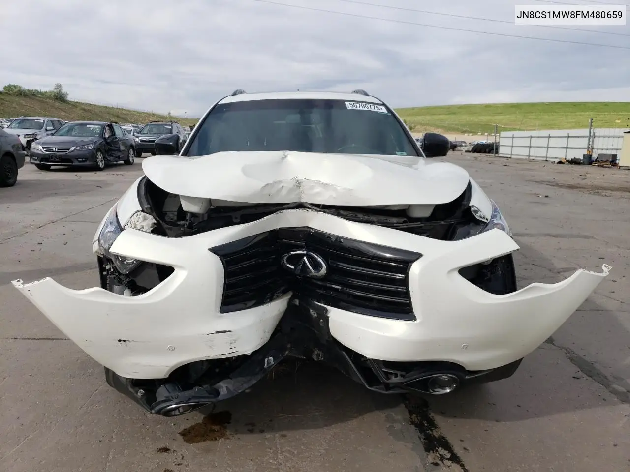2015 Infiniti Qx70 VIN: JN8CS1MW8FM480659 Lot: 56706775