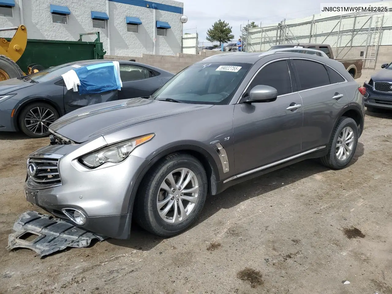 2015 Infiniti Qx70 VIN: JN8CS1MW9FM482825 Lot: 59022755