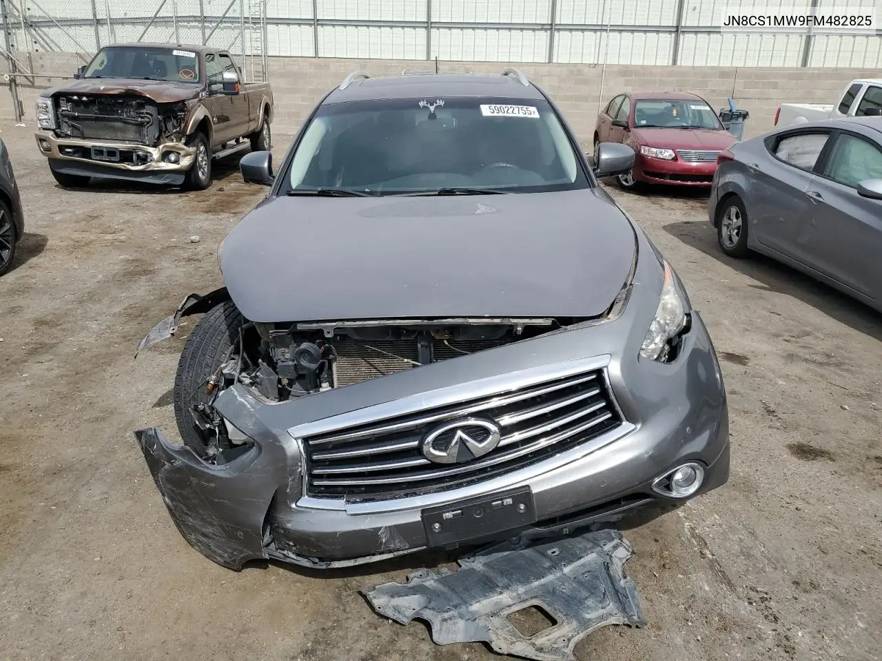 2015 Infiniti Qx70 VIN: JN8CS1MW9FM482825 Lot: 59022755