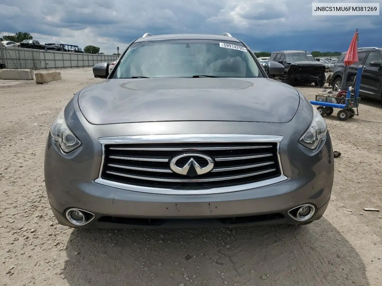 2015 Infiniti Qx70 VIN: JN8CS1MU6FM381269 Lot: 59914295