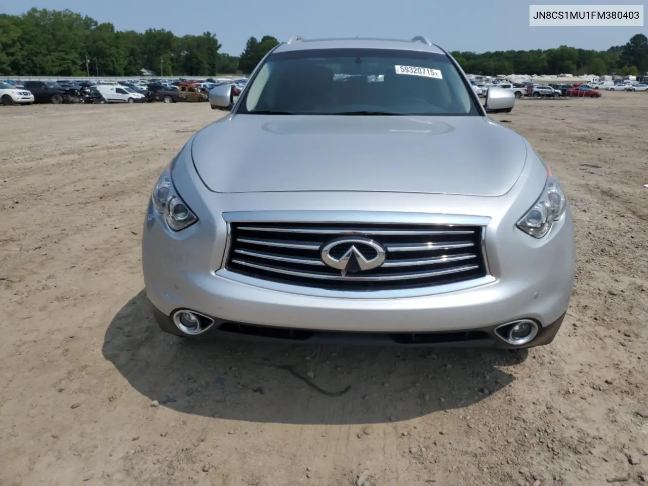 2015 Infiniti Qx70 VIN: JN8CS1MU1FM380403 Lot: 61226805