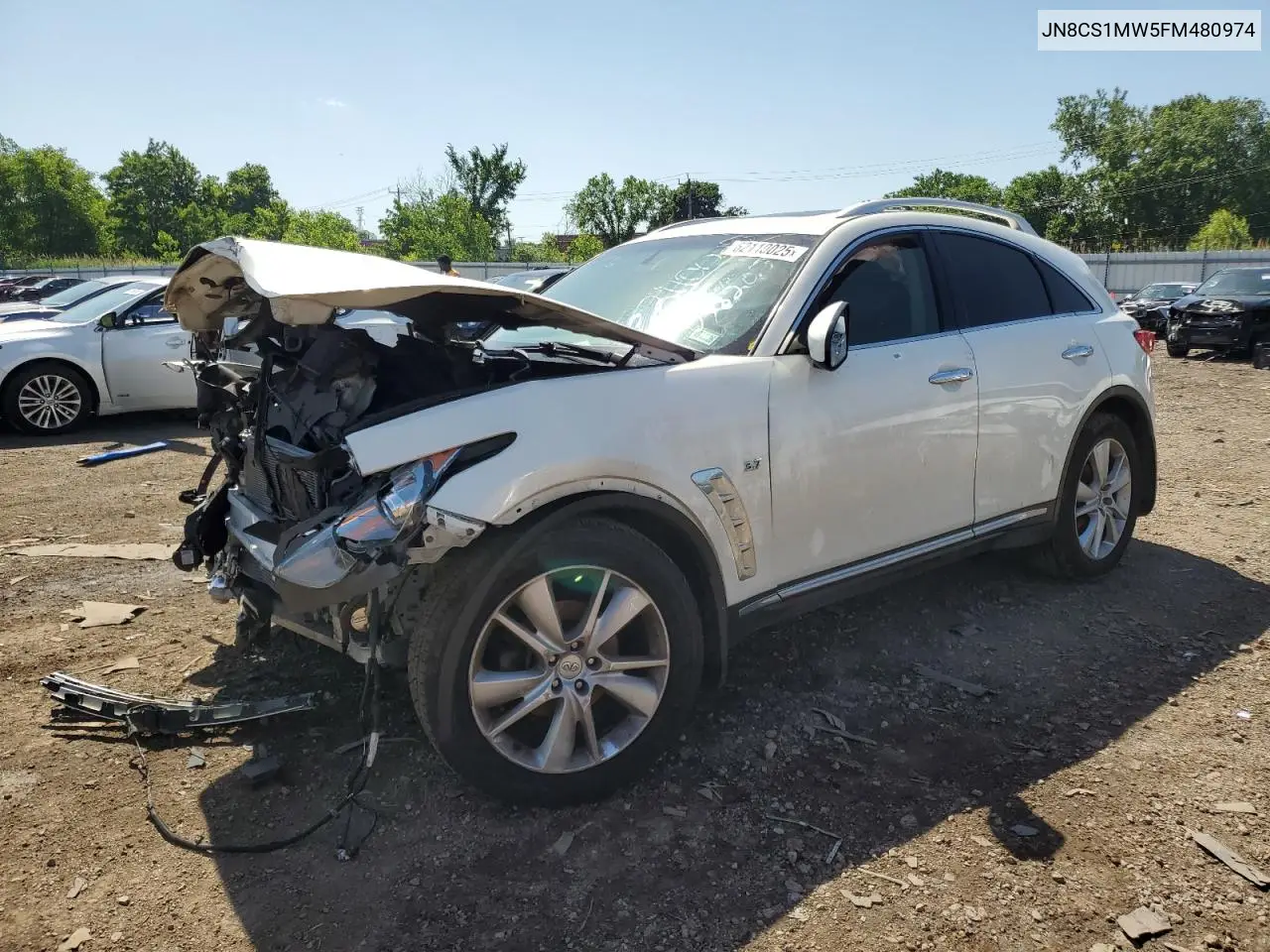 2015 Infiniti Qx70 VIN: JN8CS1MW5FM480974 Lot: 62110025