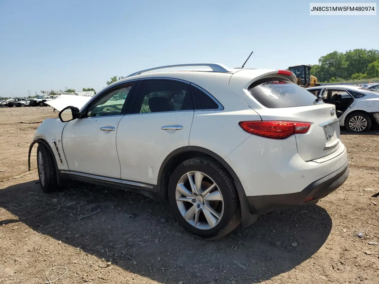 2015 Infiniti Qx70 VIN: JN8CS1MW5FM480974 Lot: 62110025