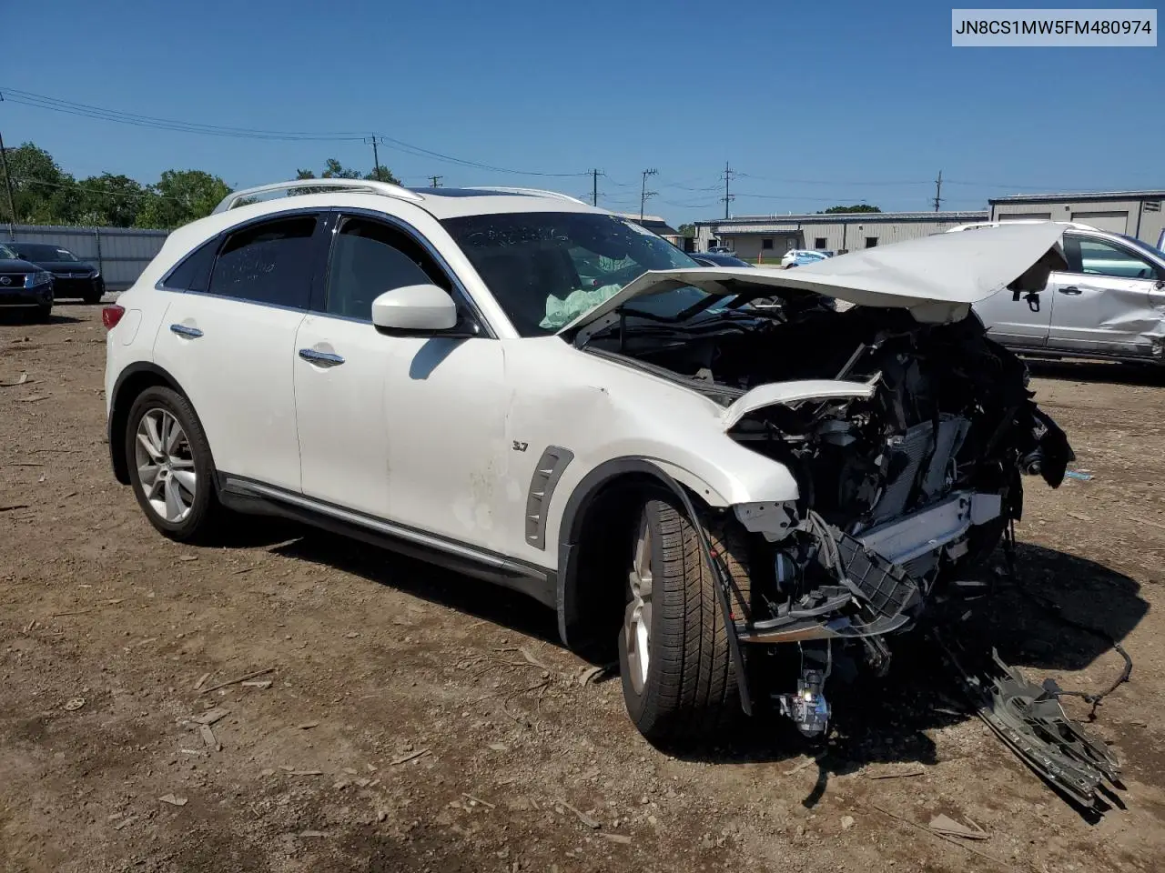 2015 Infiniti Qx70 VIN: JN8CS1MW5FM480974 Lot: 62110025