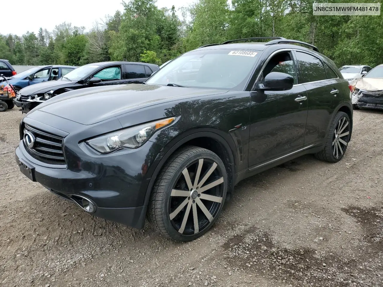 2015 Infiniti Qx70 VIN: JN8CS1MW9FM481478 Lot: 63108685