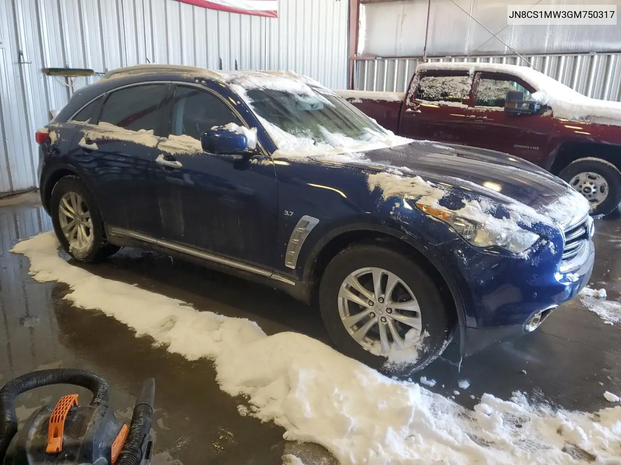 2016 Infiniti Qx70 VIN: JN8CS1MW3GM750317 Lot: 45525785