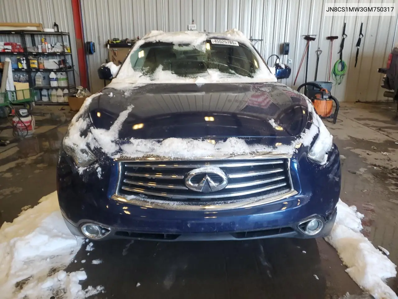 2016 Infiniti Qx70 VIN: JN8CS1MW3GM750317 Lot: 45525785
