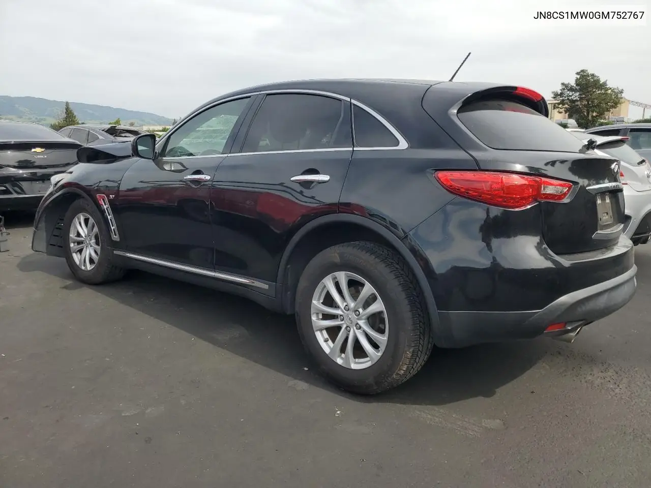 2016 Infiniti Qx70 VIN: JN8CS1MW0GM752767 Lot: 53192575