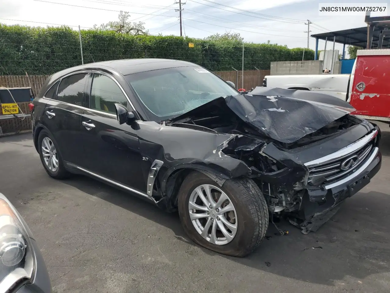 2016 Infiniti Qx70 VIN: JN8CS1MW0GM752767 Lot: 53192575