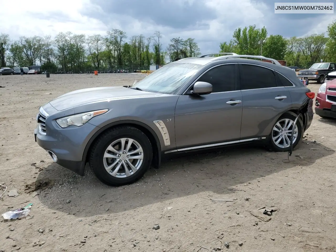 2016 Infiniti Qx70 VIN: JN8CS1MW0GM752462 Lot: 54750195