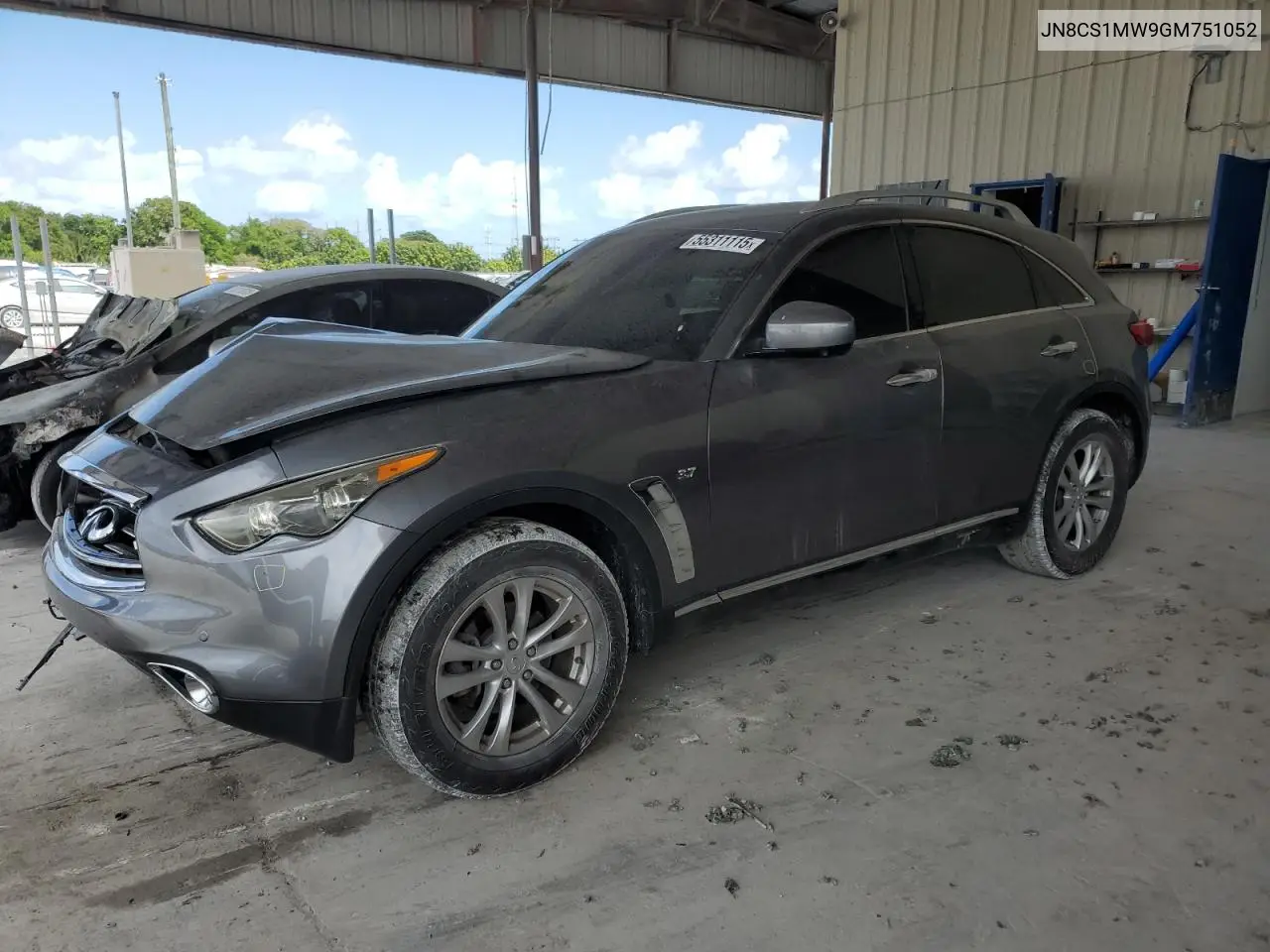 2016 Infiniti Qx70 VIN: JN8CS1MW9GM751052 Lot: 55311115