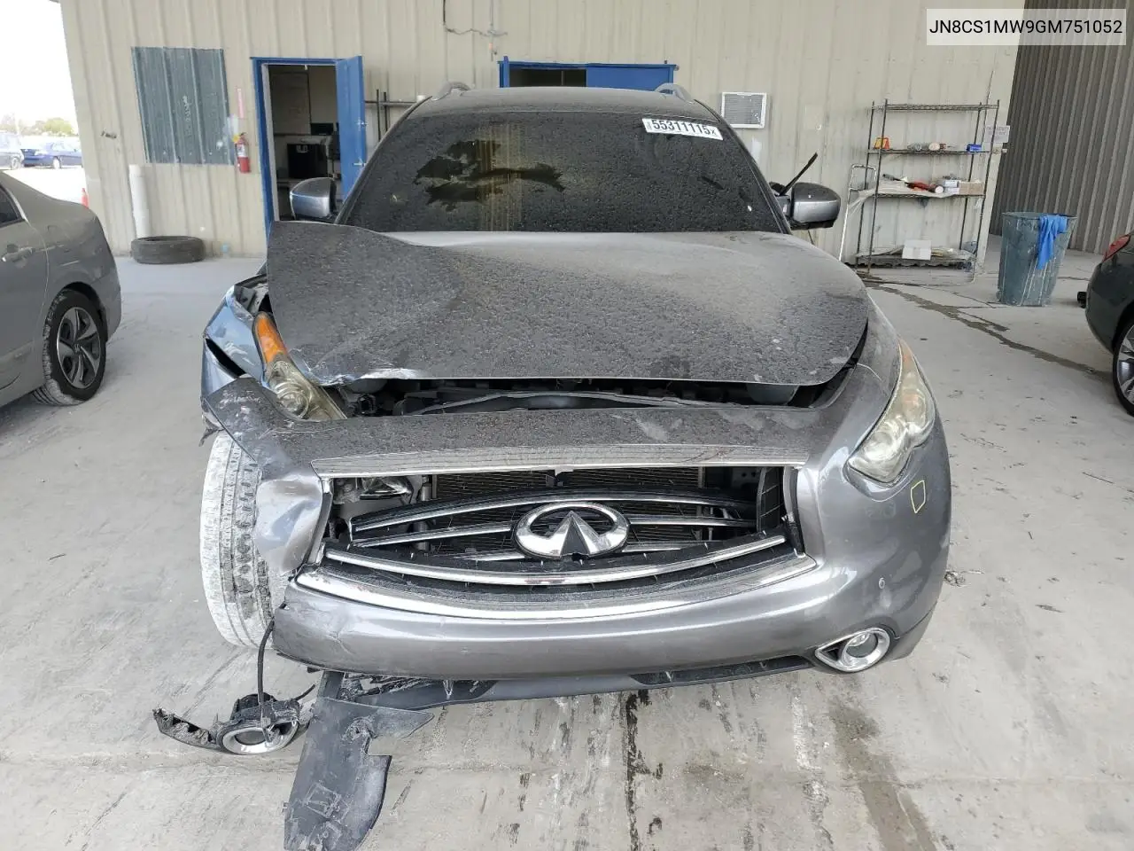2016 Infiniti Qx70 VIN: JN8CS1MW9GM751052 Lot: 55311115