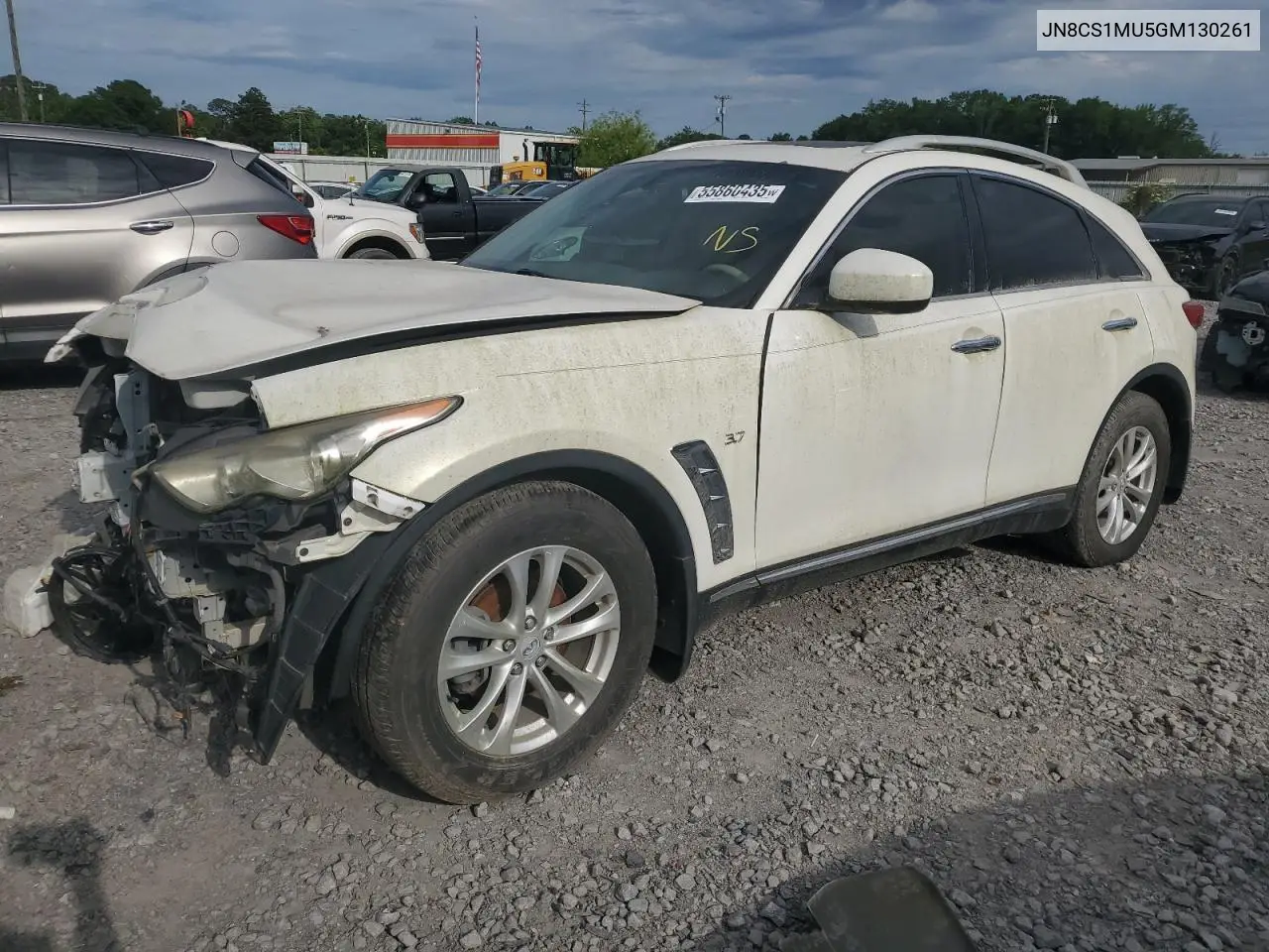 2016 Infiniti Qx70 VIN: JN8CS1MU5GM130261 Lot: 55860435