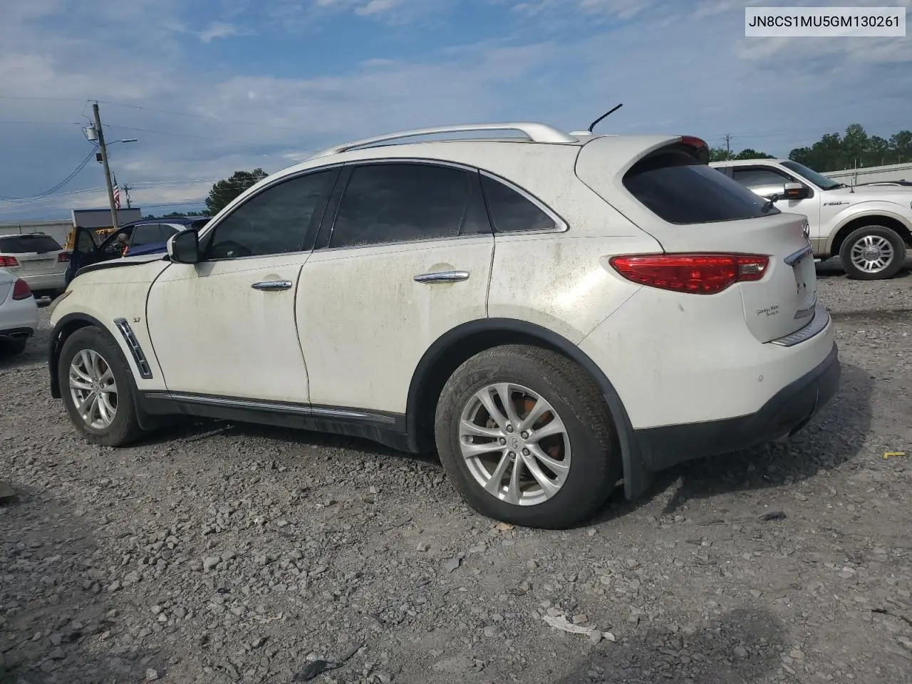 2016 Infiniti Qx70 VIN: JN8CS1MU5GM130261 Lot: 55860435