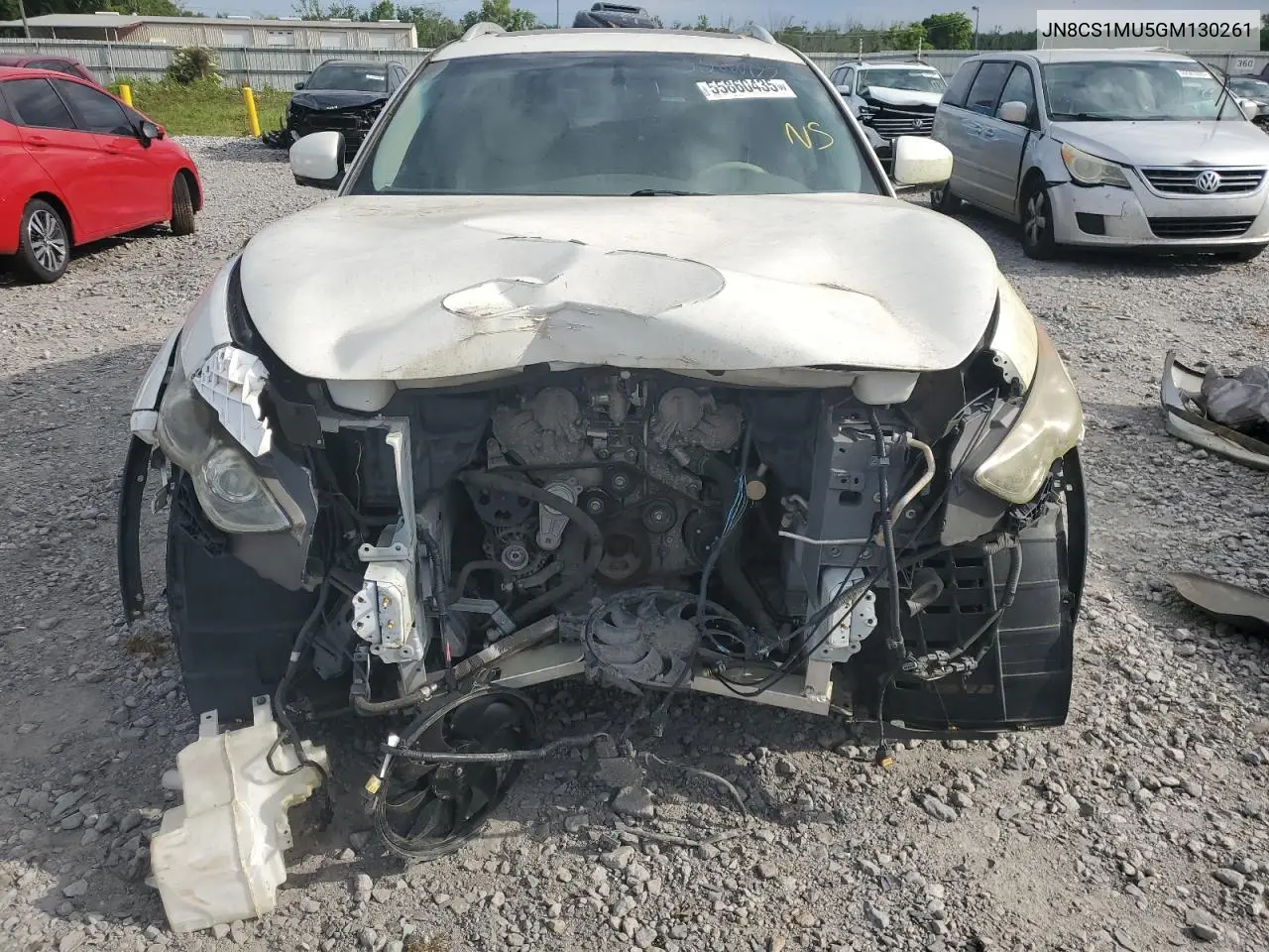 2016 Infiniti Qx70 VIN: JN8CS1MU5GM130261 Lot: 55860435