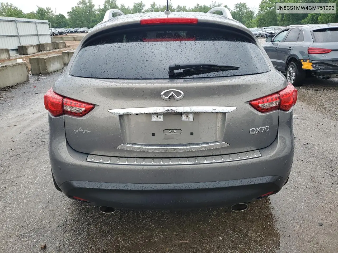 2016 Infiniti Qx70 VIN: JN8CS1MW4GM751993 Lot: 56351675