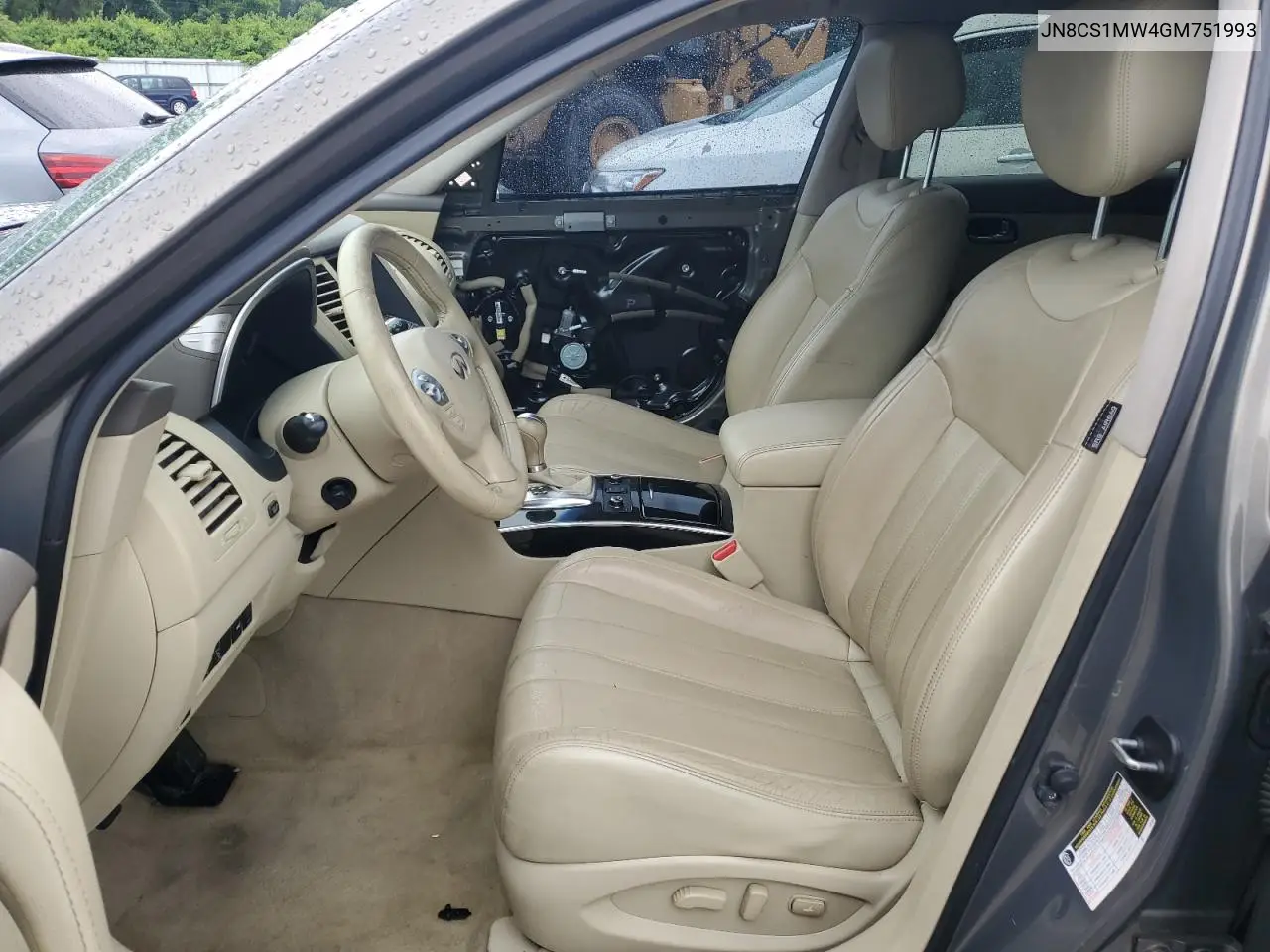 2016 Infiniti Qx70 VIN: JN8CS1MW4GM751993 Lot: 56351675