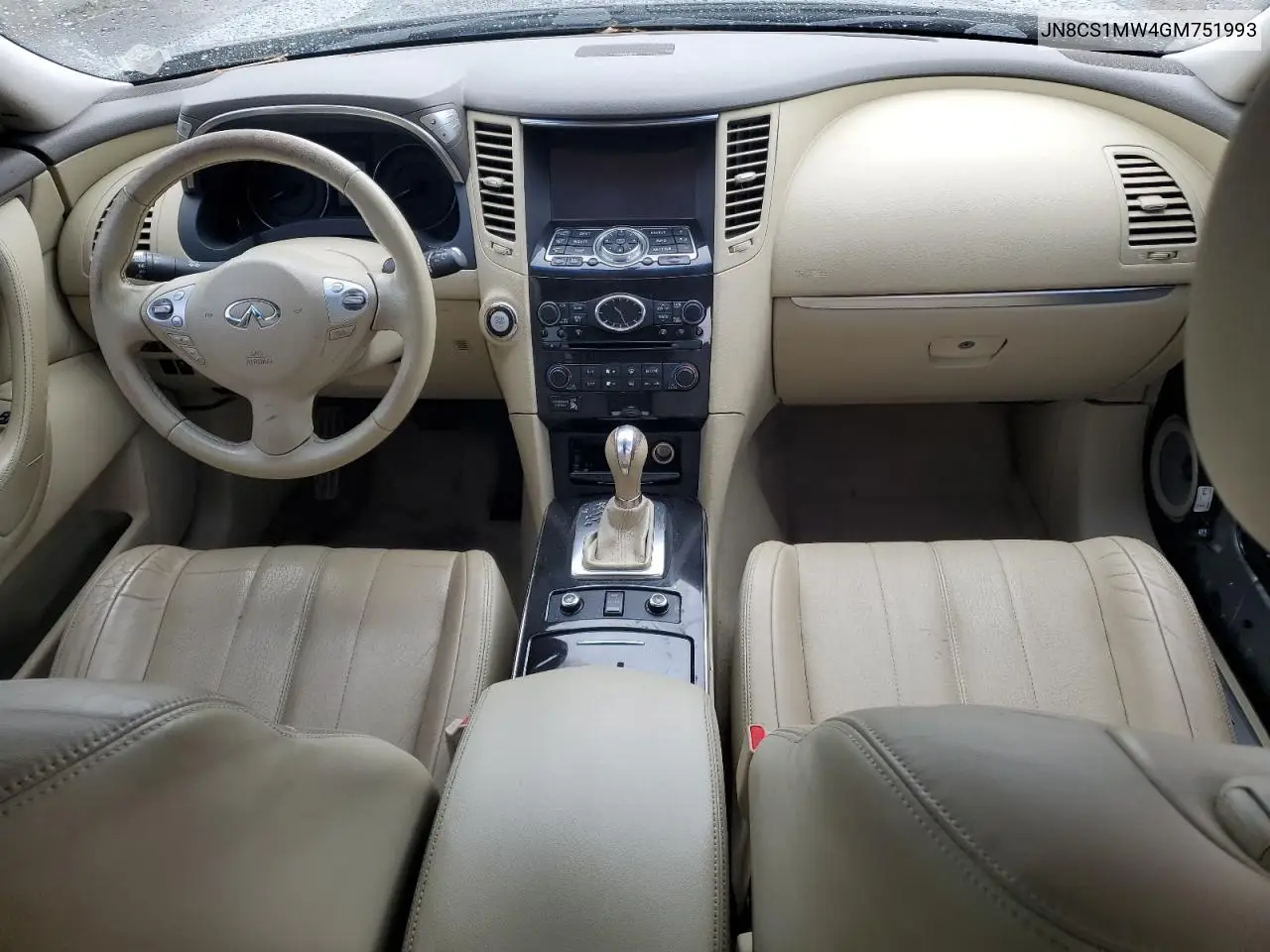 2016 Infiniti Qx70 VIN: JN8CS1MW4GM751993 Lot: 56351675