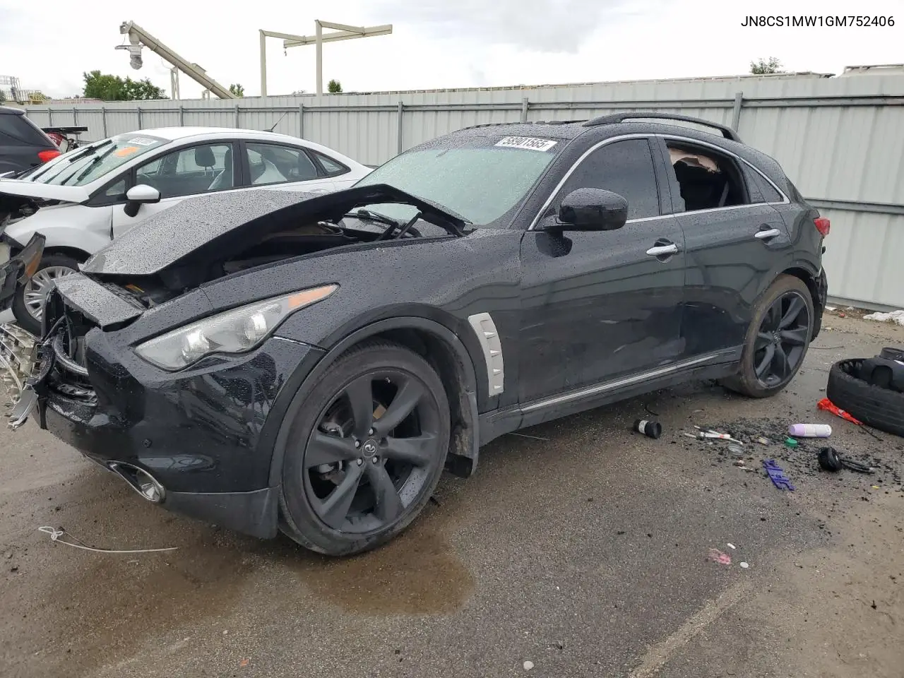 2016 Infiniti Qx70 VIN: JN8CS1MW1GM752406 Lot: 58901565