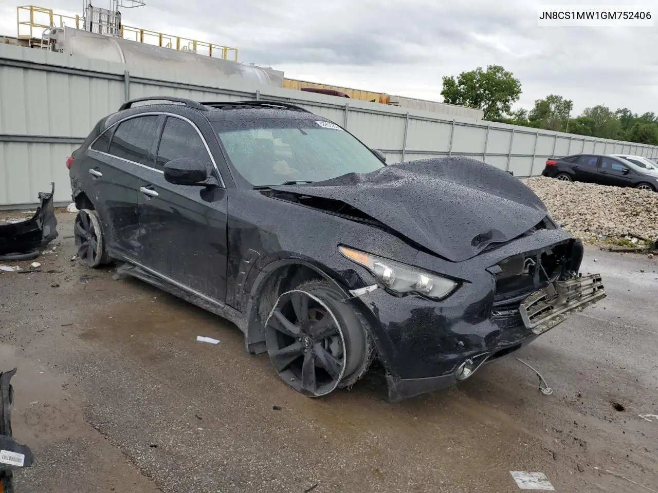 2016 Infiniti Qx70 VIN: JN8CS1MW1GM752406 Lot: 58901565