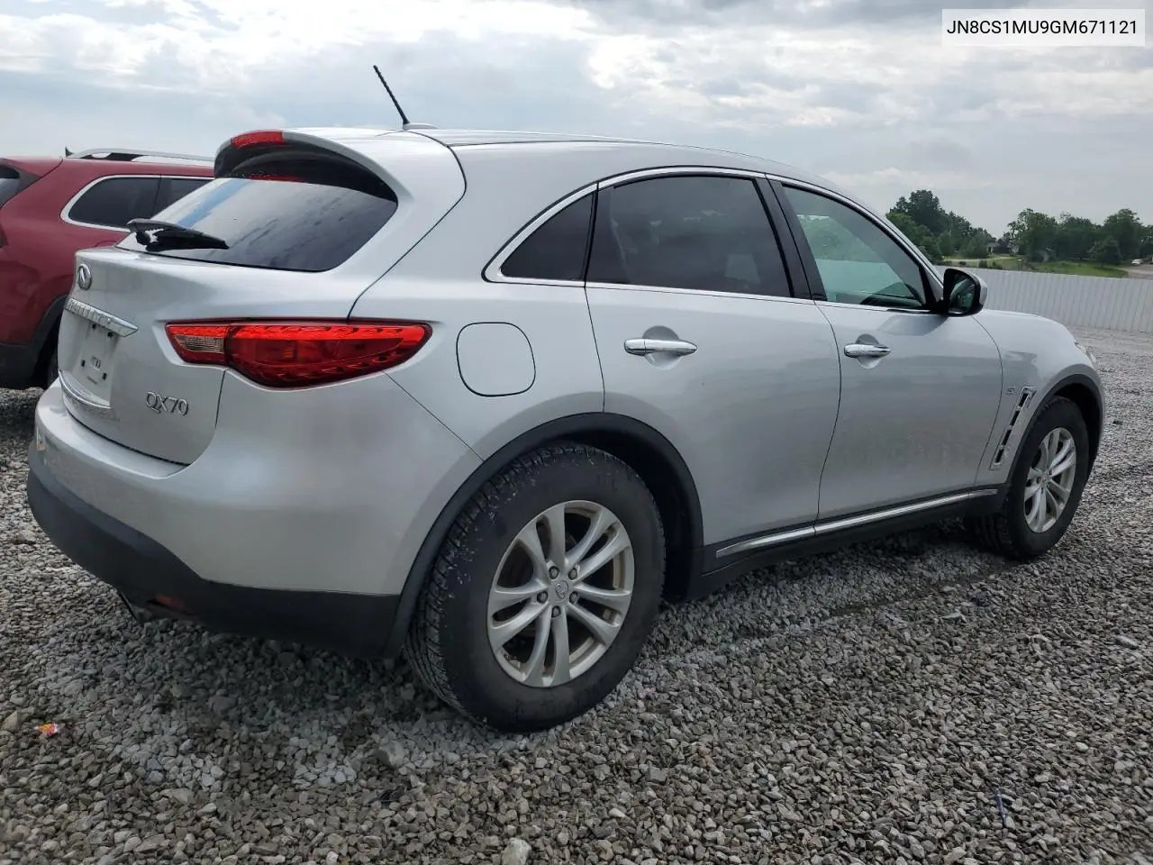 2016 Infiniti Qx70 VIN: JN8CS1MU9GM671121 Lot: 59466735