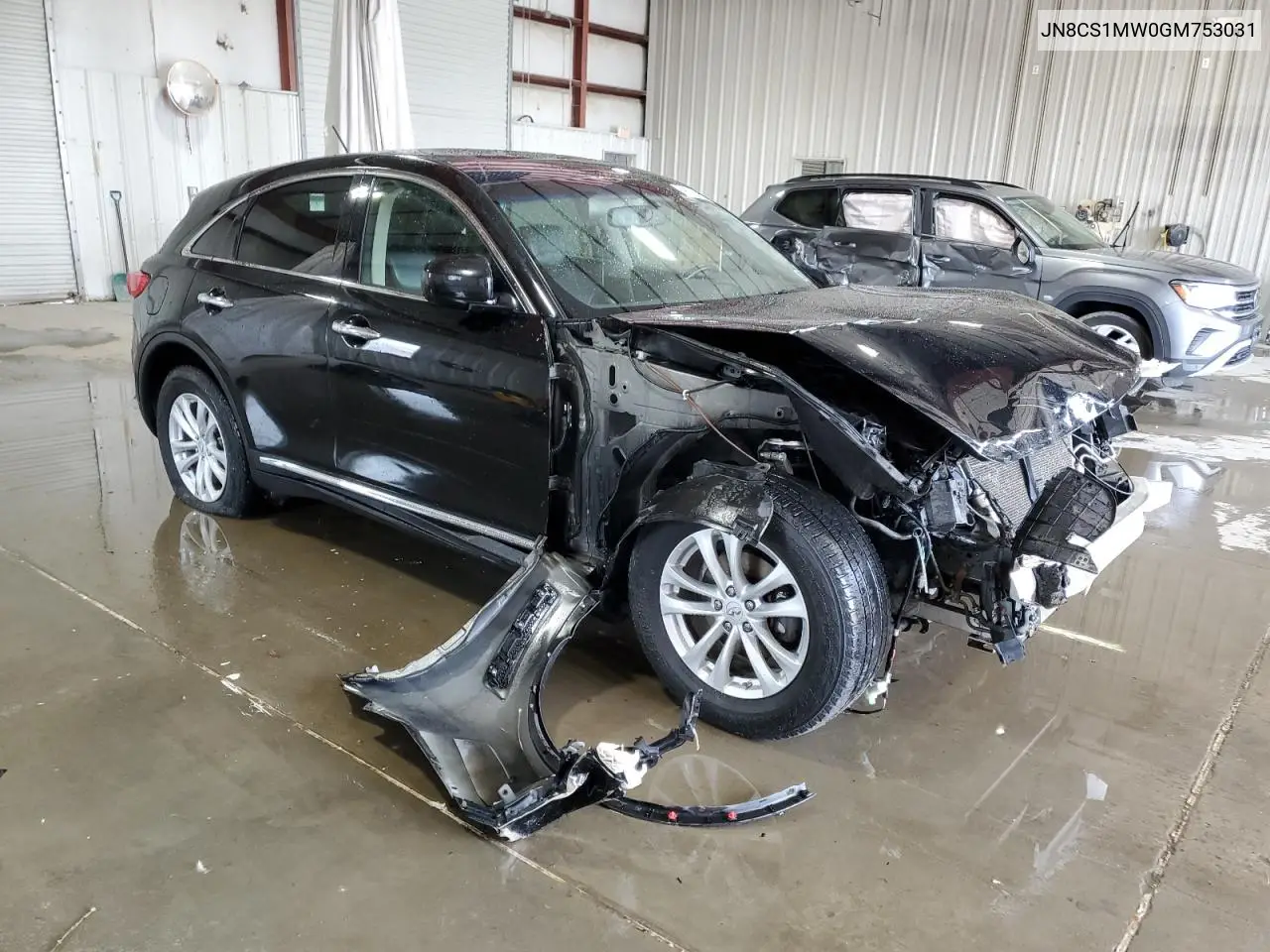 2016 Infiniti Qx70 VIN: JN8CS1MW0GM753031 Lot: 59922585