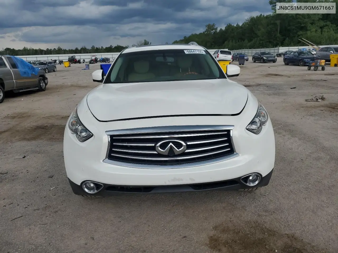 2016 Infiniti Qx70 VIN: JN8CS1MU9GM671667 Lot: 60647155
