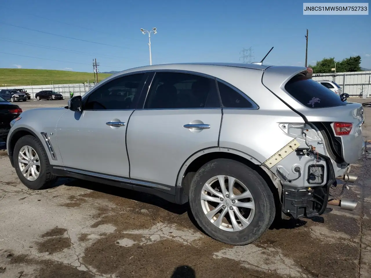 2016 Infiniti Qx70 VIN: JN8CS1MW5GM752733 Lot: 60749225
