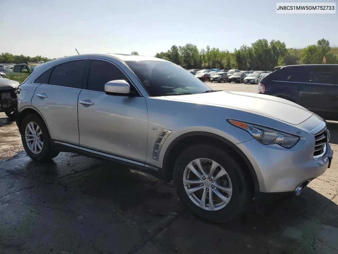 2016 Infiniti Qx70 VIN: JN8CS1MW5GM752733 Lot: 60749225