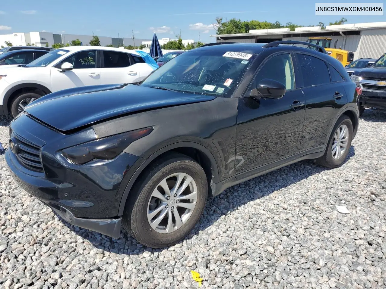 2016 Infiniti Qx70 VIN: JN8CS1MWXGM400456 Lot: 61276945
