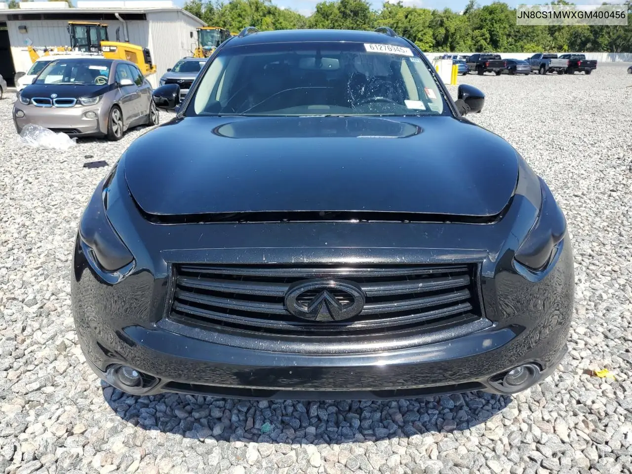2016 Infiniti Qx70 VIN: JN8CS1MWXGM400456 Lot: 61276945