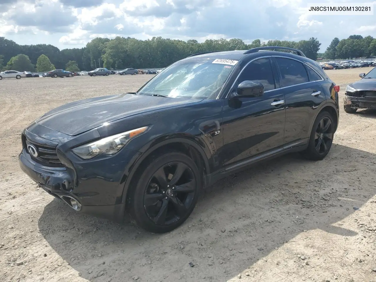 2016 Infiniti Qx70 VIN: JN8CS1MU0GM130281 Lot: 62695475