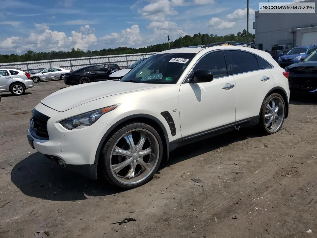 2016 Infiniti Qx70 VIN: JN8CS1MW6GM752496 Lot: 63445345