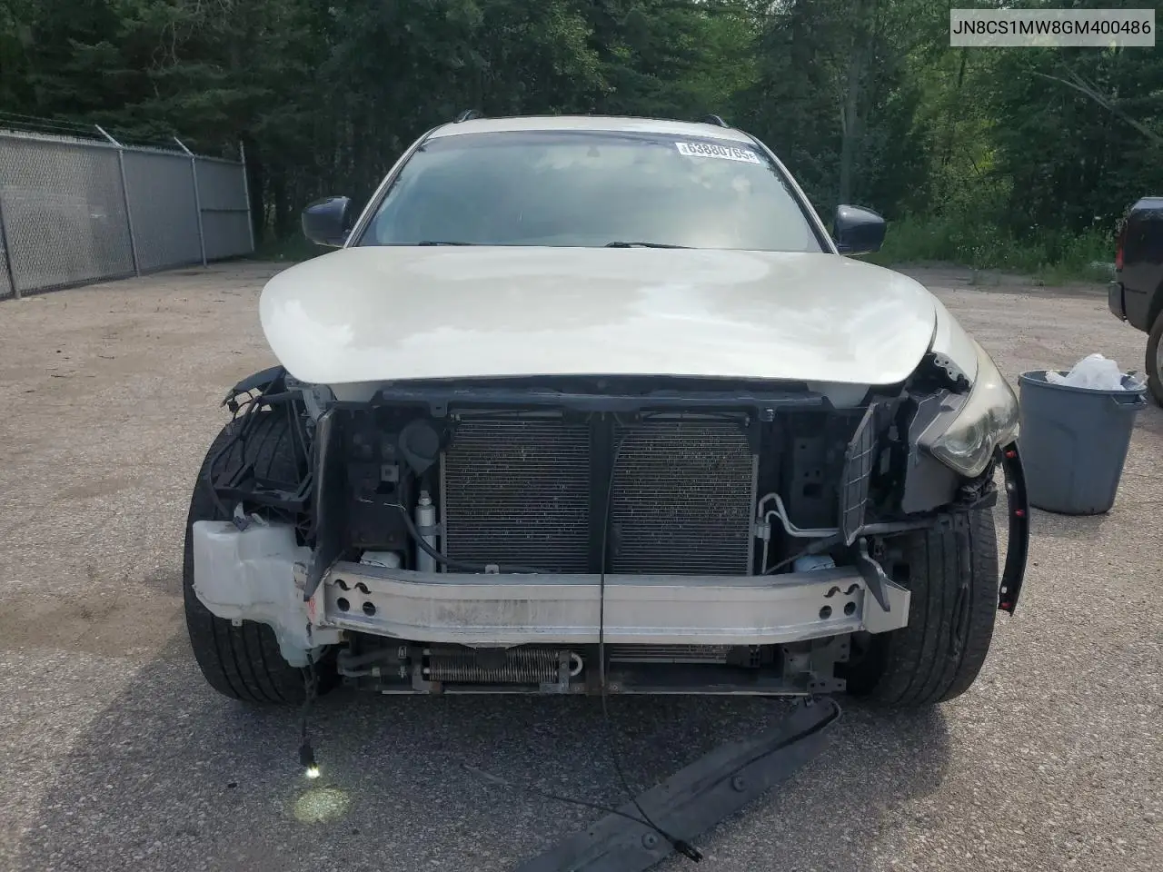 2016 Infiniti Qx70 VIN: JN8CS1MW8GM400486 Lot: 63880765