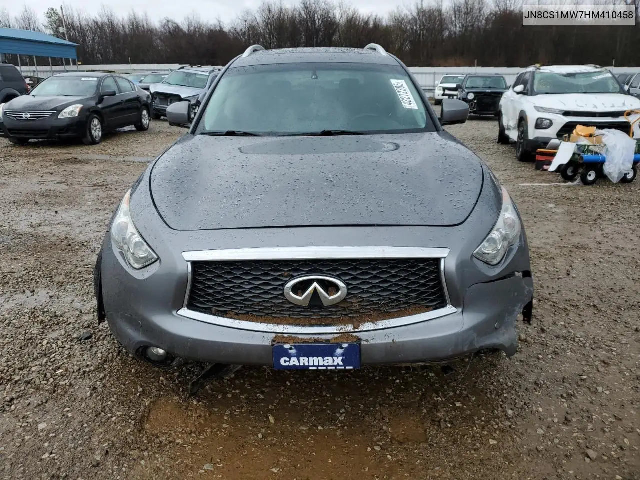 2017 Infiniti Qx70 VIN: JN8CS1MW7HM410458 Lot: 43272385