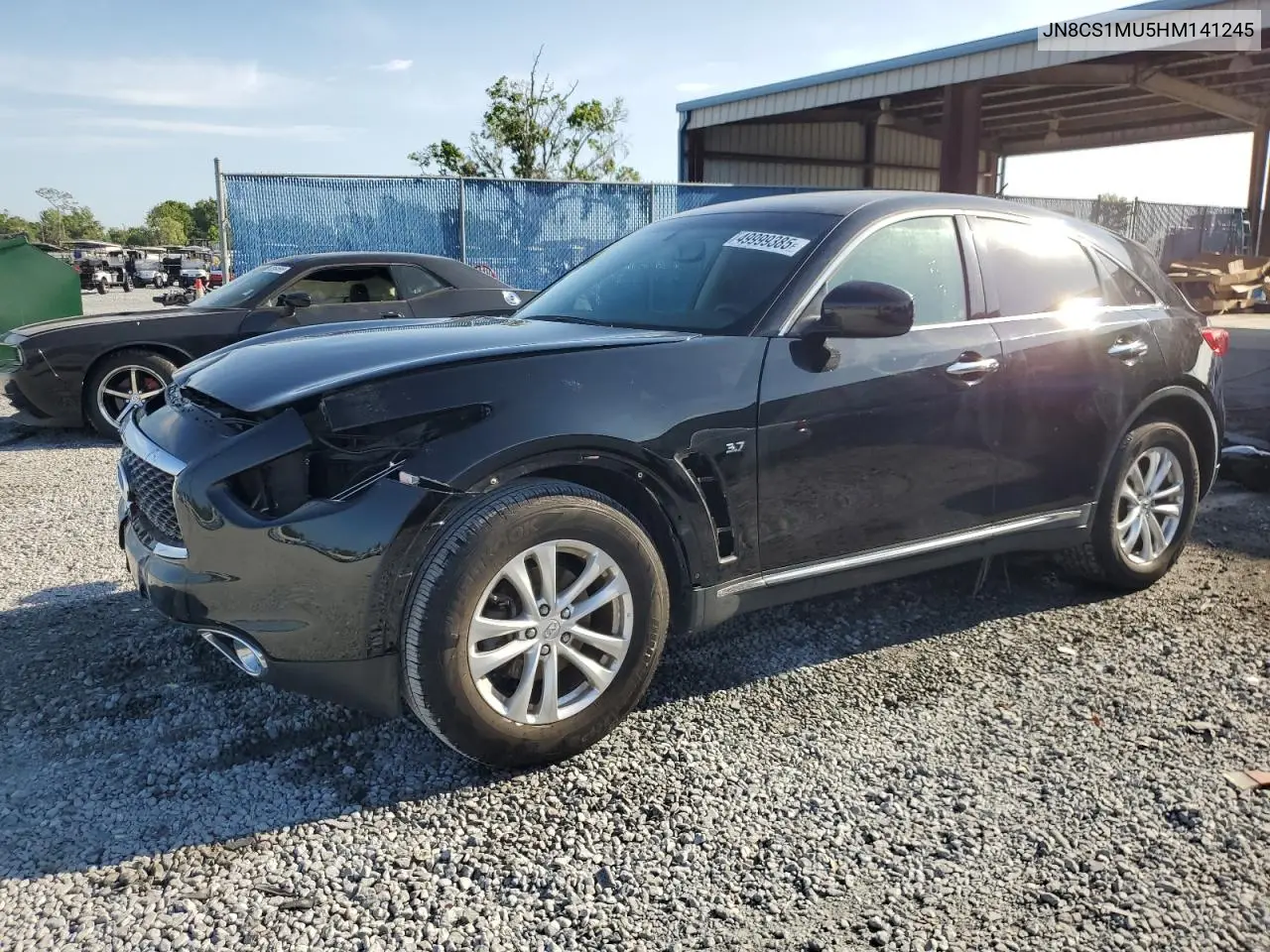 2017 Infiniti Qx70 VIN: JN8CS1MU5HM141245 Lot: 49999385