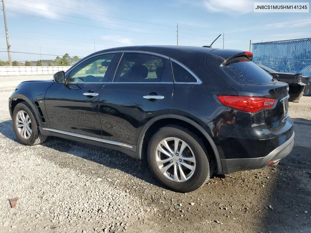 2017 Infiniti Qx70 VIN: JN8CS1MU5HM141245 Lot: 49999385