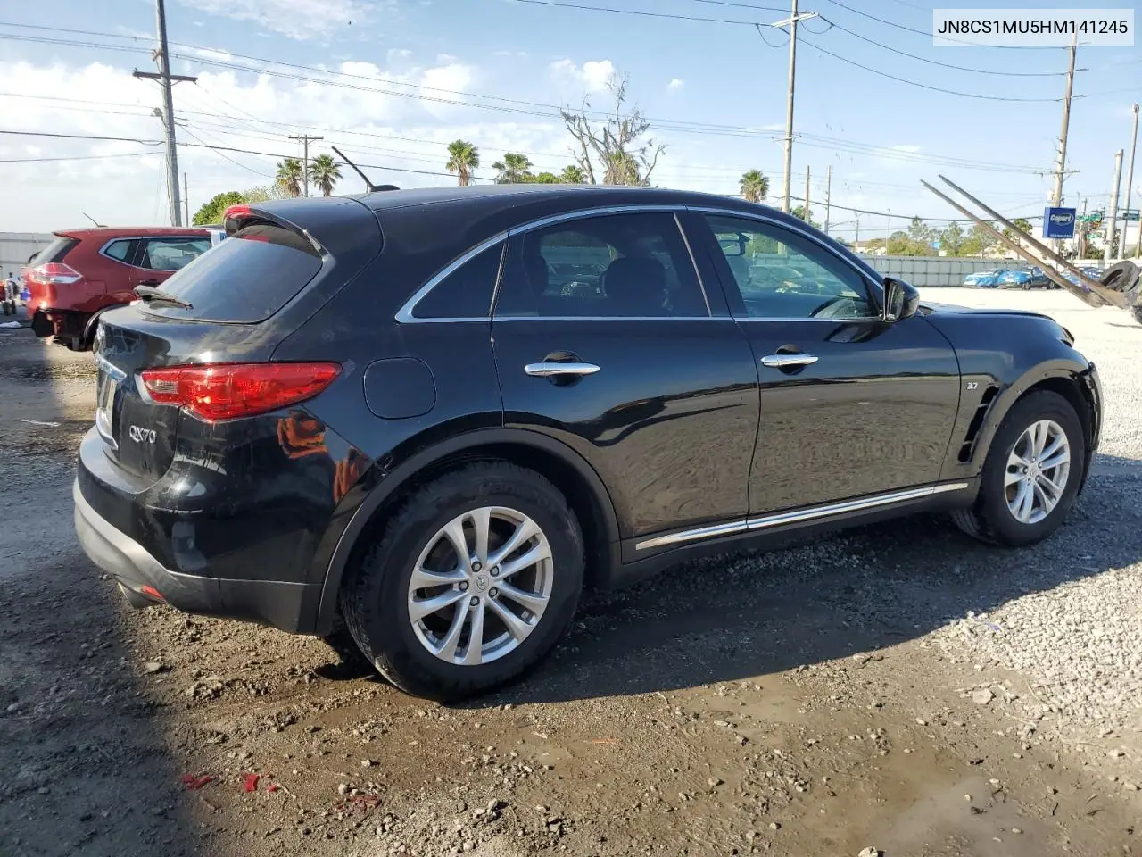 2017 Infiniti Qx70 VIN: JN8CS1MU5HM141245 Lot: 49999385