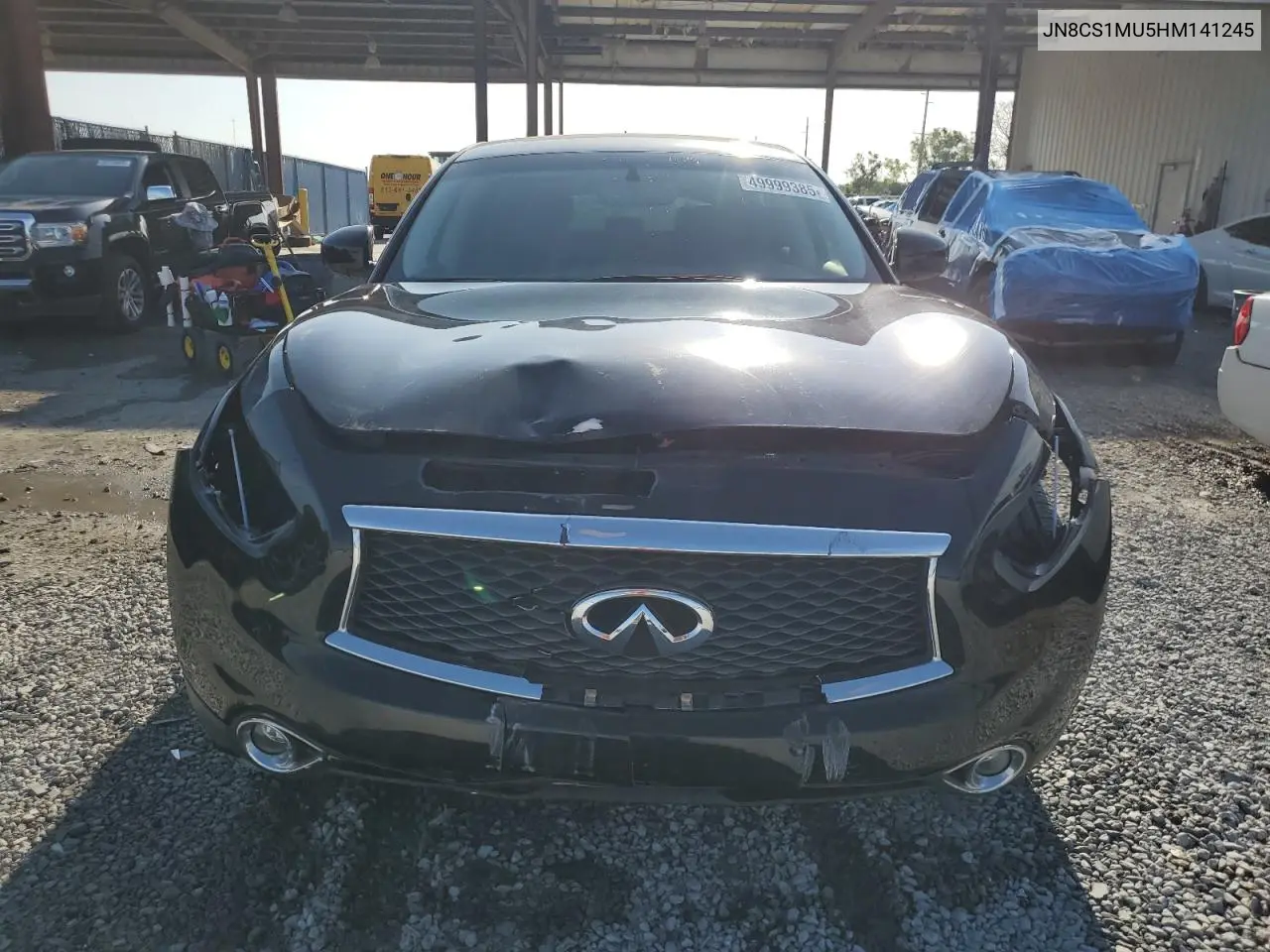 2017 Infiniti Qx70 VIN: JN8CS1MU5HM141245 Lot: 49999385