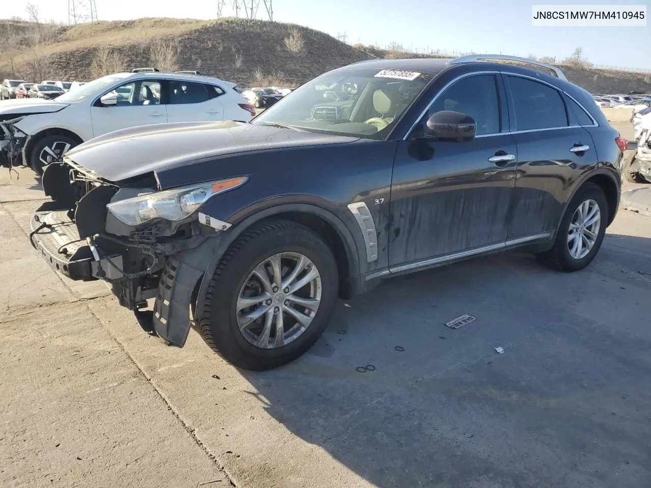 2017 Infiniti Qx70 VIN: JN8CS1MW7HM410945 Lot: 52757855