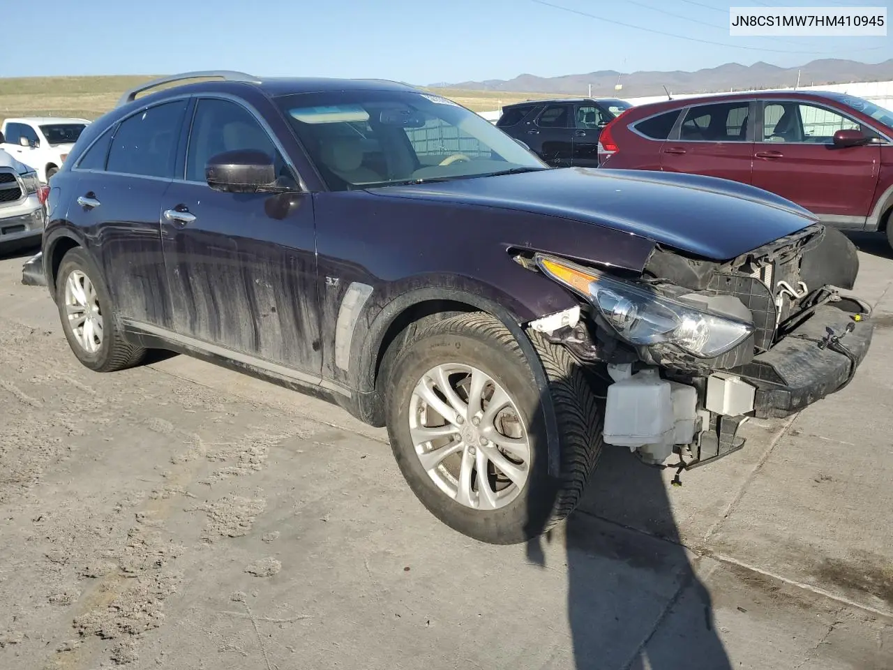 2017 Infiniti Qx70 VIN: JN8CS1MW7HM410945 Lot: 52757855