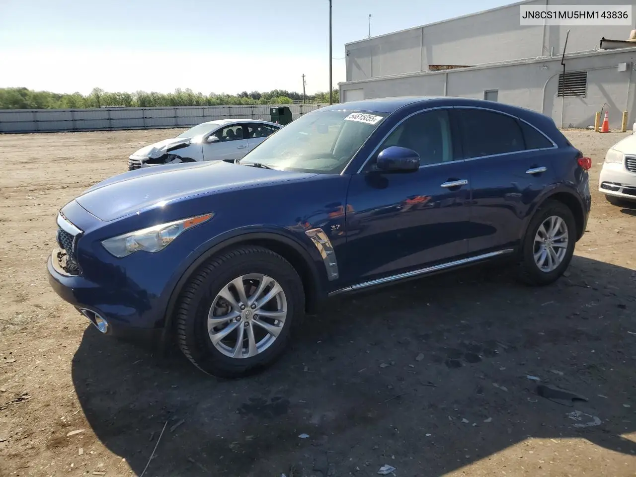 2017 Infiniti Qx70 VIN: JN8CS1MU5HM143836 Lot: 54615055