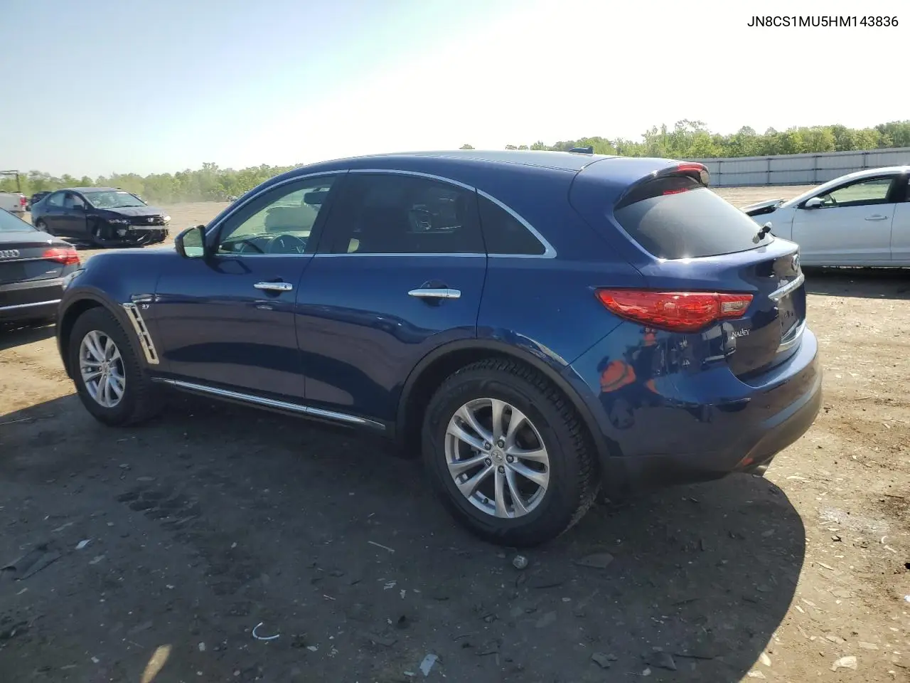2017 Infiniti Qx70 VIN: JN8CS1MU5HM143836 Lot: 54615055